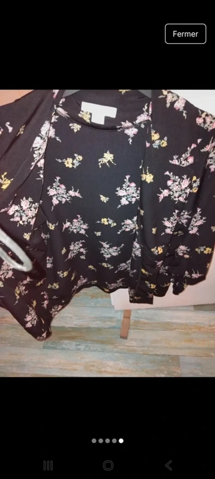 Blazer fluide léger à fleurs - photo numéro 5