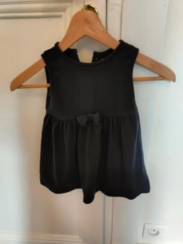 Robe bleu marine en coton chaud