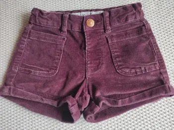 Short velours fille