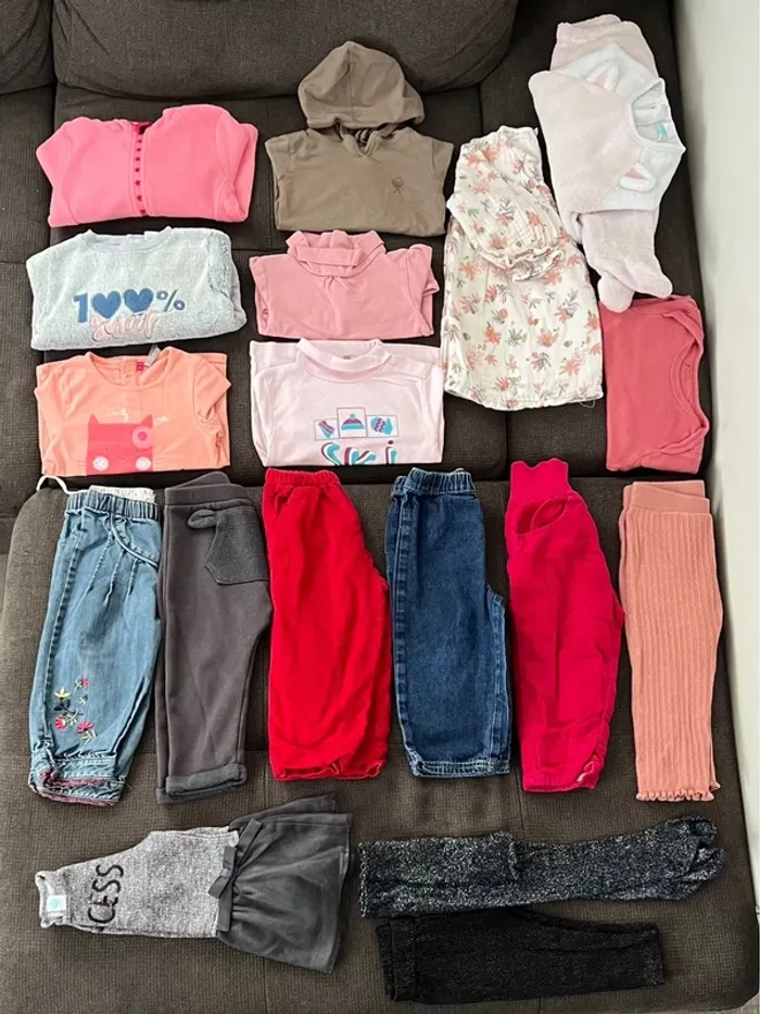 Lot de vêtements hiver fille 18 mois