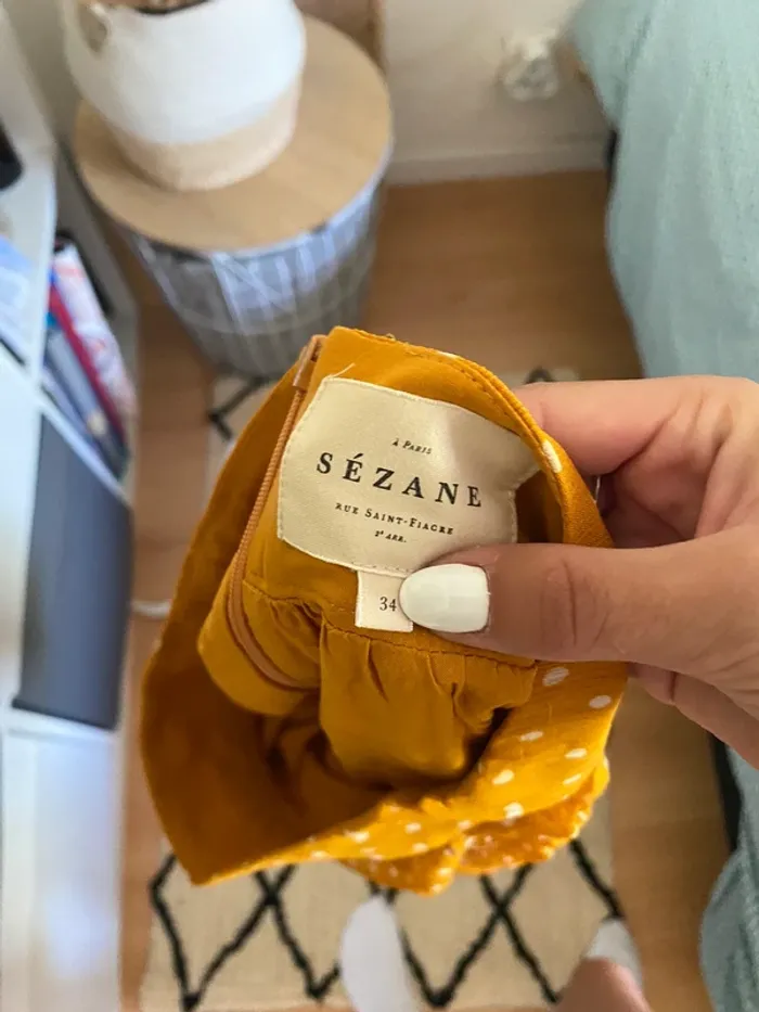 Jupe moutarde à pois - Sezane - photo numéro 5