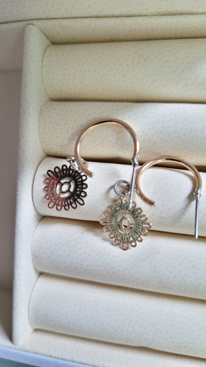 Boucles d oreilles dorée - photo numéro 3