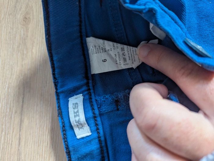 Pantalon bleu IKKS 6 mois - photo numéro 2