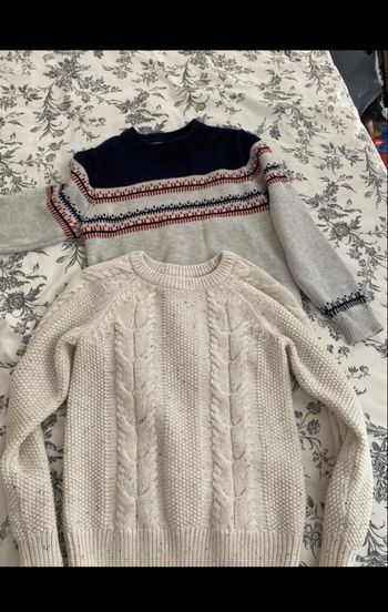 Lot de 2 pulls garçons 8 ans