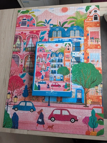 Puzzle Pieces & Peace Flower Power 1500p