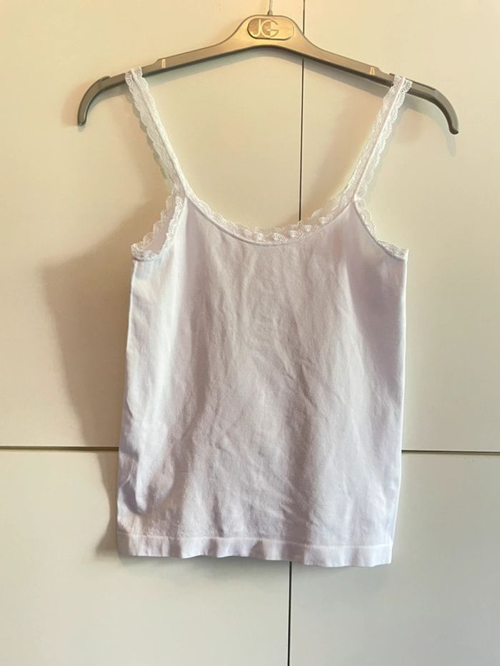 Débardeur blanc en polyamide L/XL