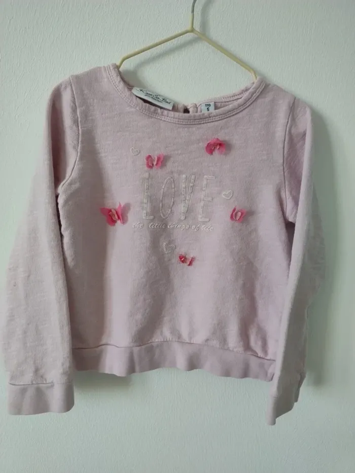 Sweat fille en 100% coton