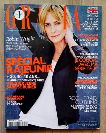 Magazine Grazia mai 2011 spécial Robin Wright