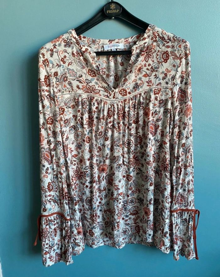 Chemisier blouse légère fleurie