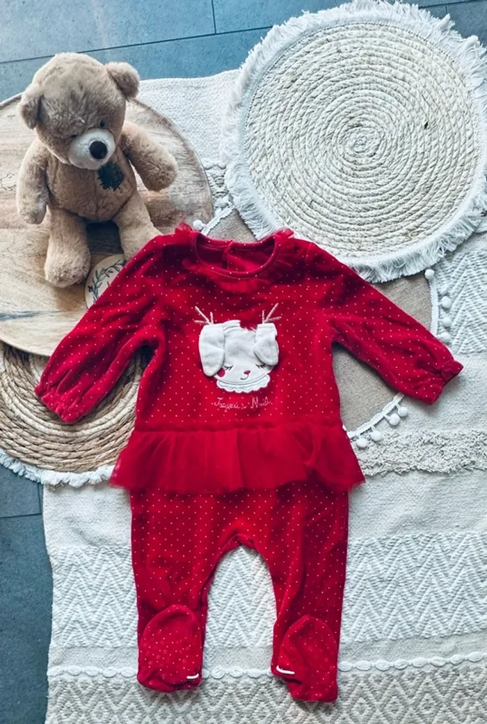 Pyjama Sergent Major Noël 18M rouge