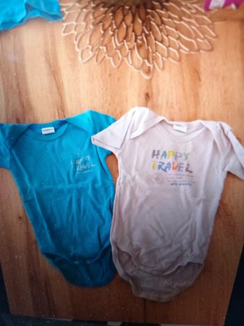 Lot de 2 body garçon 9-12 mois absorba