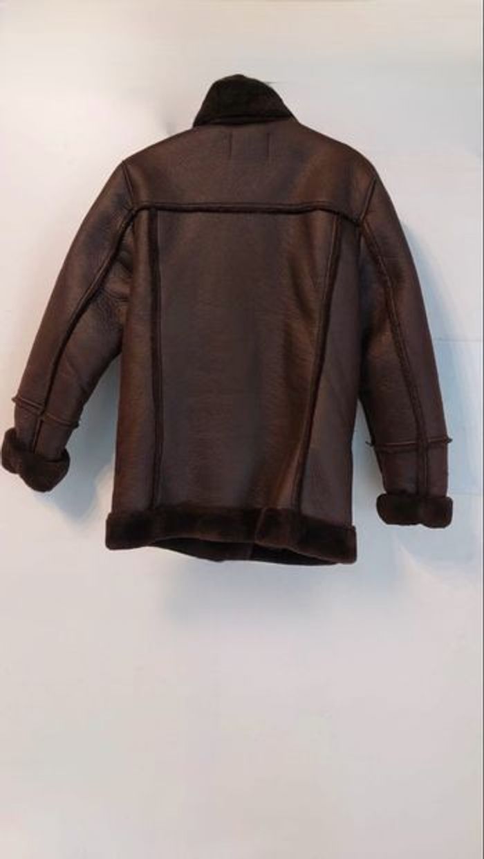 Manteau aviateur marron Stradivarius taille S en très bon état - photo numéro 6