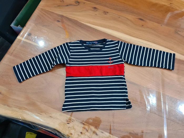 Pull a rayures type marinière corsica taille 2 ans