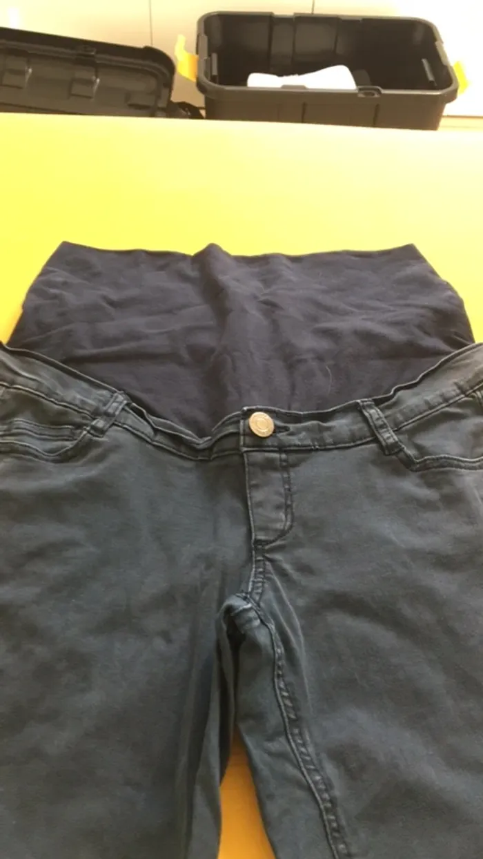Pantalon grossesse bleu marine - photo numéro 2