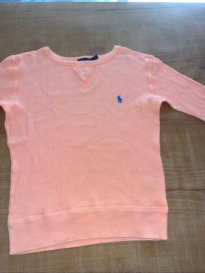 Pull Ralph Lauren saumon - photo numéro 3
