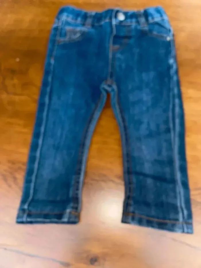 Jean bleu tape à l’oeil 6 mois - photo numéro 2