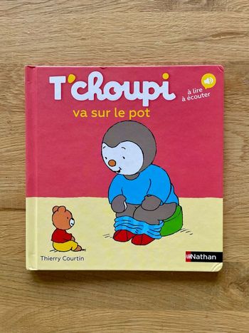 Livre à lire et écouter T'choupi va sur le pot Nathan