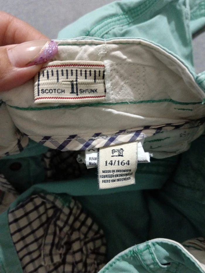 C61 short turquoise Scotch Shrunk 14 ans - photo numéro 4