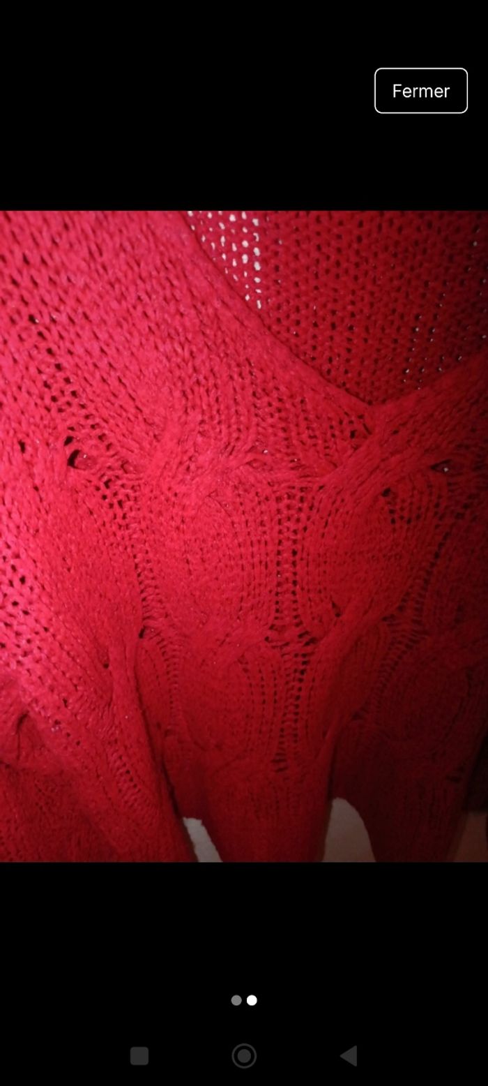 Pull rouge Jennyfer taille S - photo numéro 2
