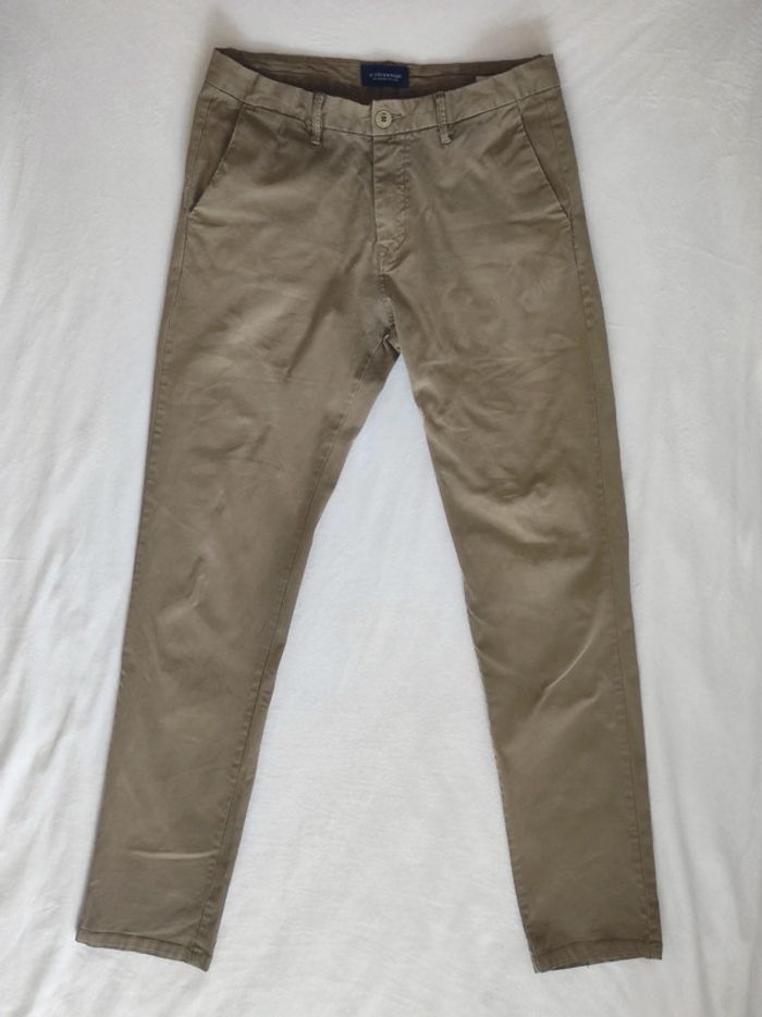 Pantalon chino kaki regular fit Stuart / Scotch & Soda - 38/M - photo numéro 8