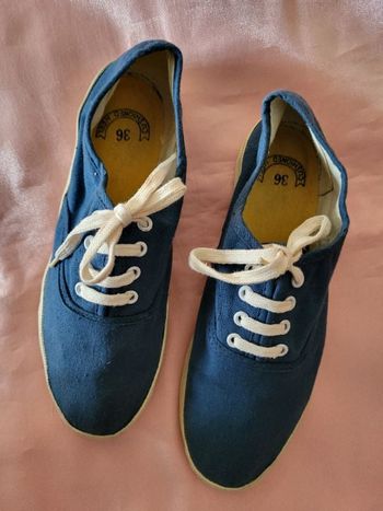 sneaker marine en toile t 36