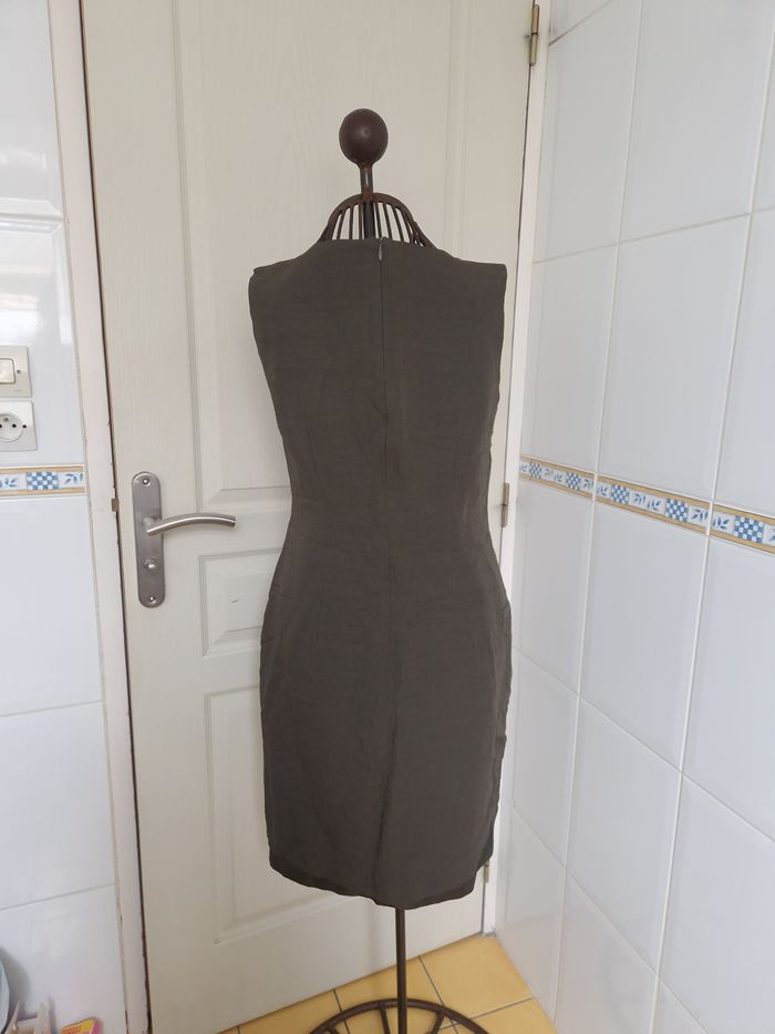 Robe mi longue kaki femme girell taille L/40 - photo numéro 5