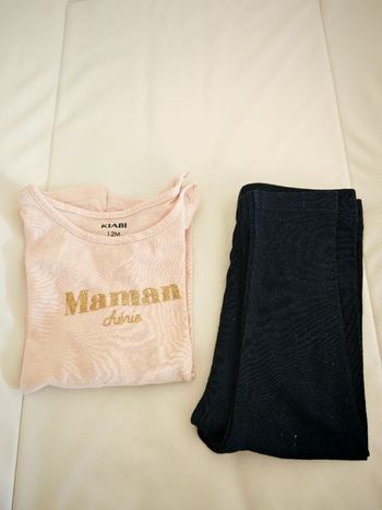 Ensemble legging+ haut rose