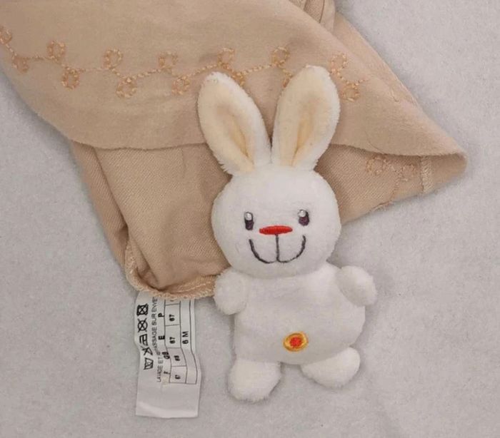 Robe 👣 beige/crème avec Broderies, Tex, 6mois/67cm - photo numéro 3