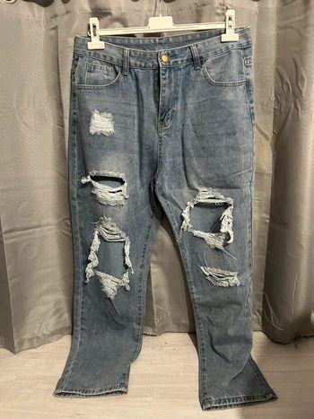 Jean mom bleu clair, neuf - 42/XL