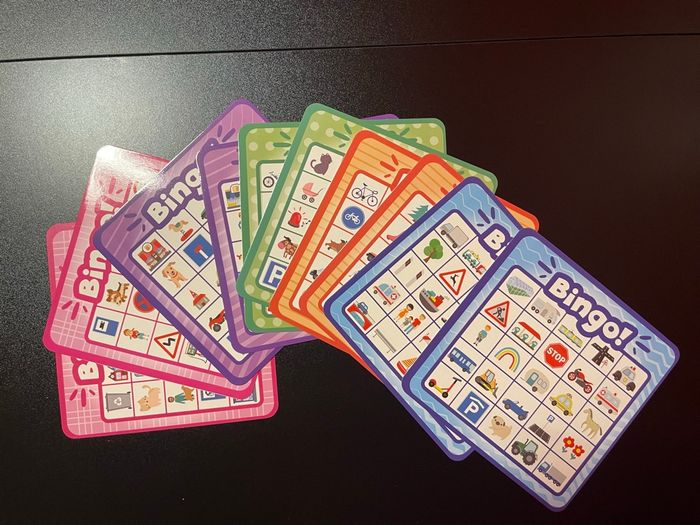 Jeu Bingo de la route – 10 cartes recto verso + 2 feutres - photo numéro 2