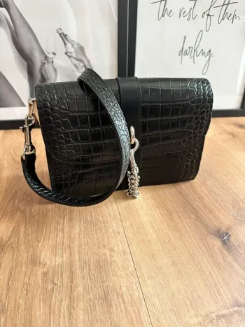 Sac à main Lancaster X jodie la petite frenchie noir