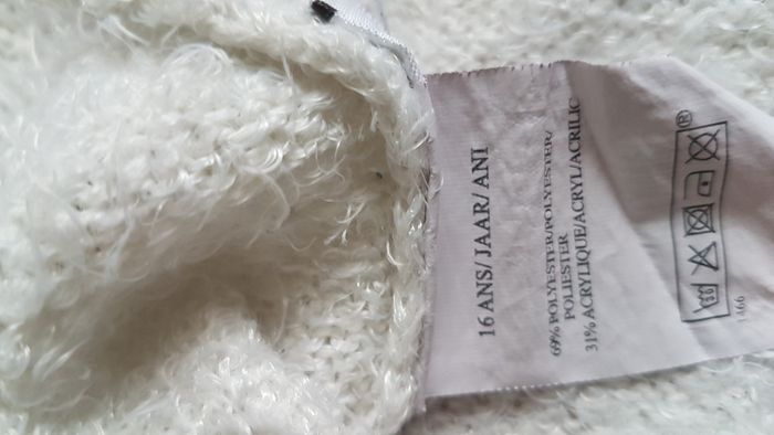 Pull fille 16 ans blanc Influx - photo numéro 3