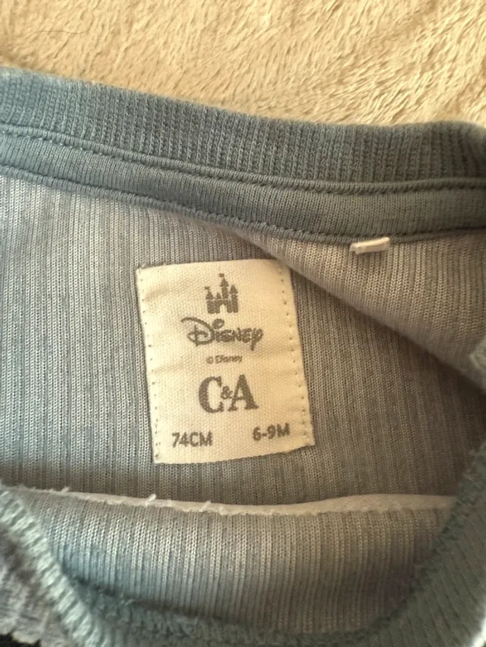 Pull Mickey côtelé 6-9 mois (74 cm) - photo numéro 2