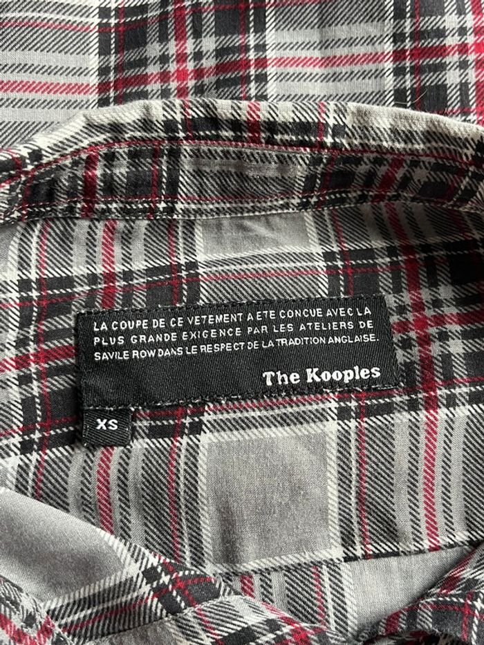 Chemisier à carreaux gris et bordeaux The Kooples XS - photo numéro 7