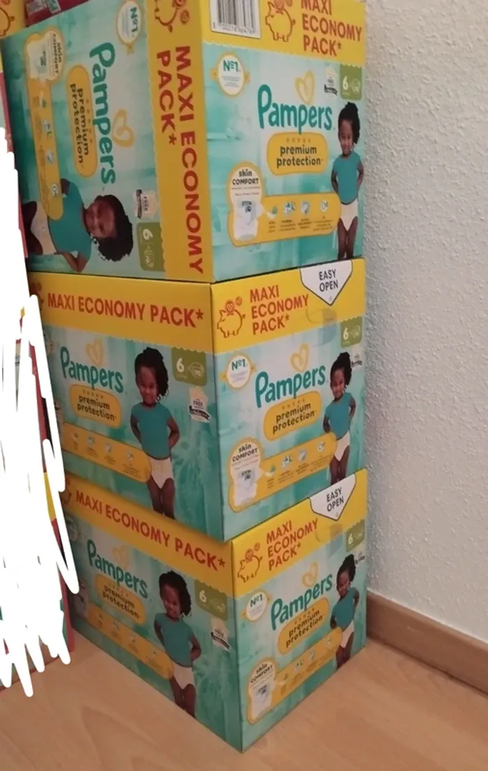 3 x 70 Pampers premium protection T6