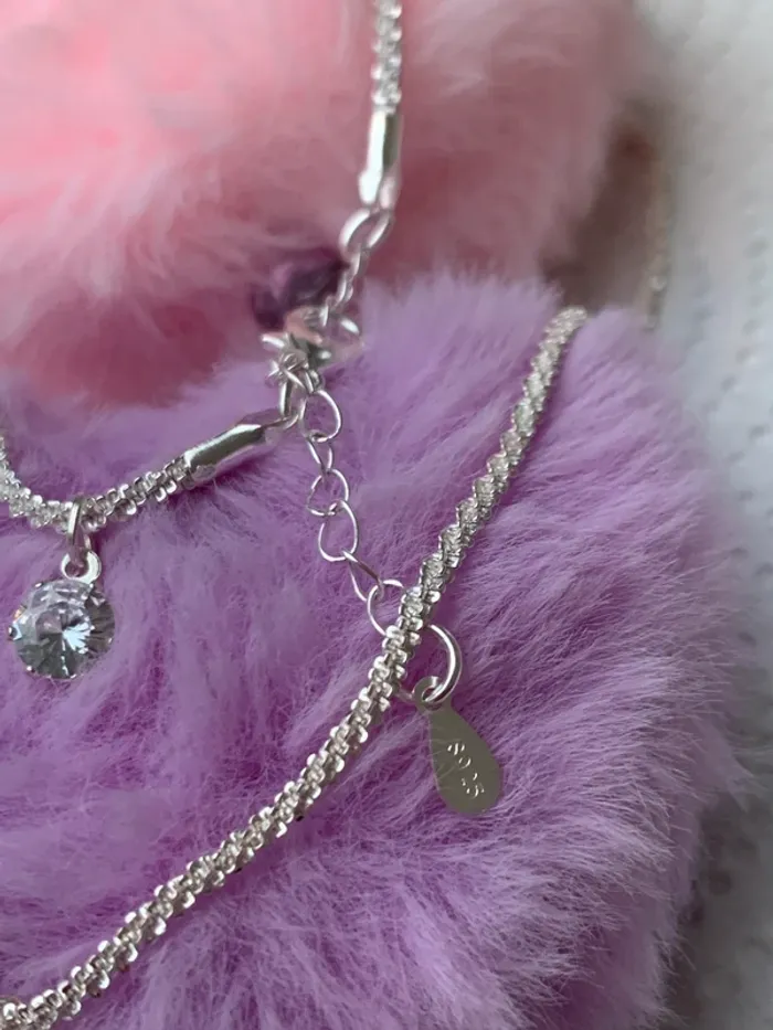 Ensemble de bijoux vintage plaqué argenté 925 🍭🍭 - photo numéro 3
