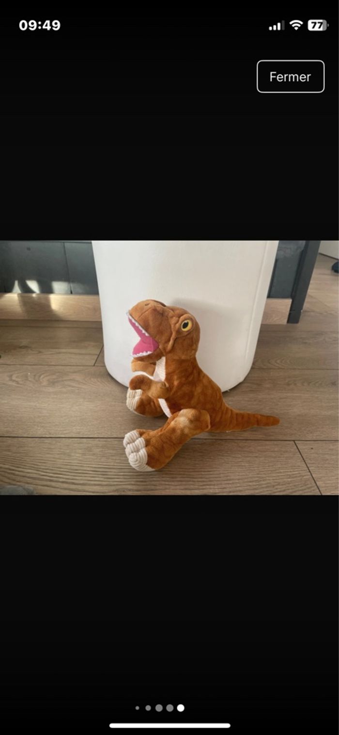 Lot peluche dinosaures - photo numéro 5