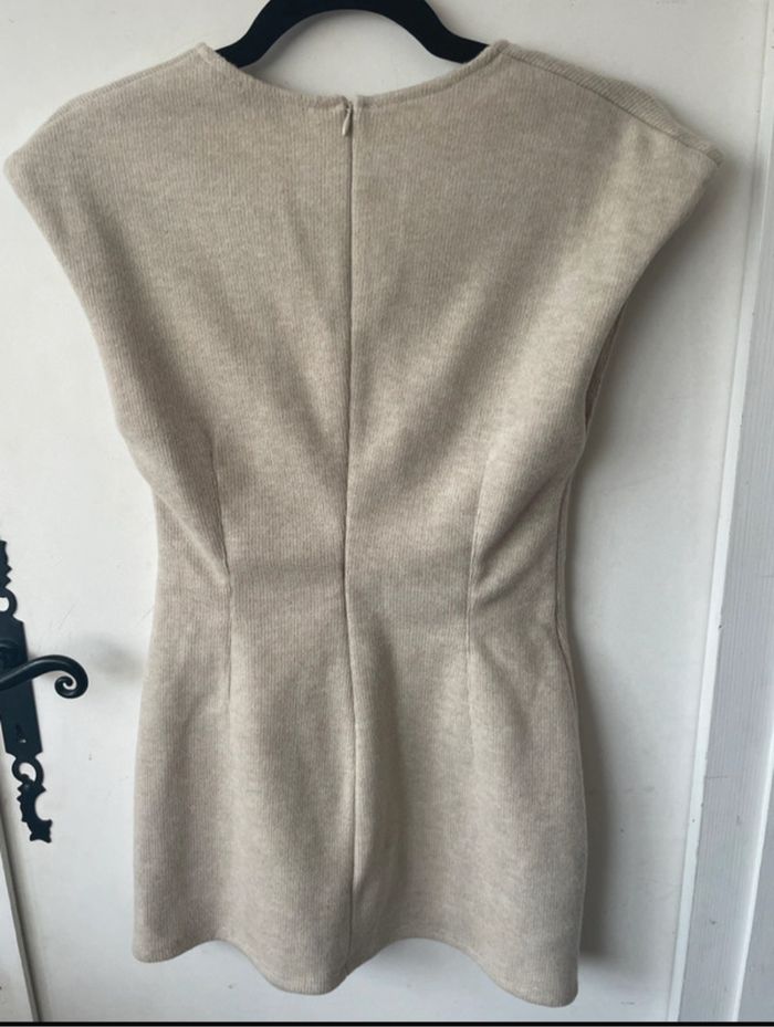 Robe tricot beige zara ou top - photo numéro 5