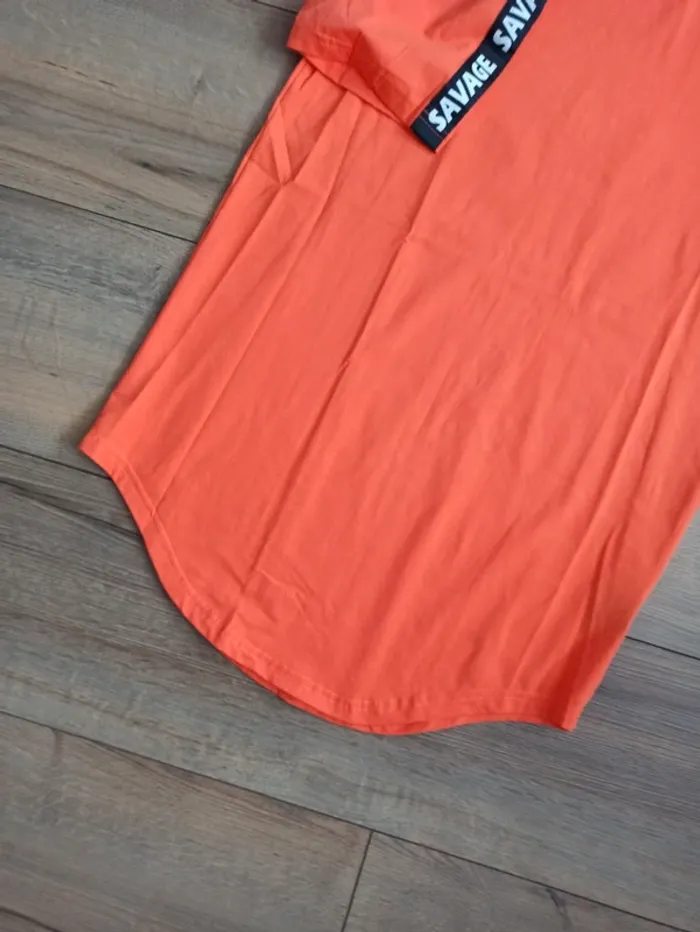 Tee shirt orange homme manches courtes L - photo numéro 3
