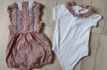 Ensemble été barboteuse et body Cyrillus