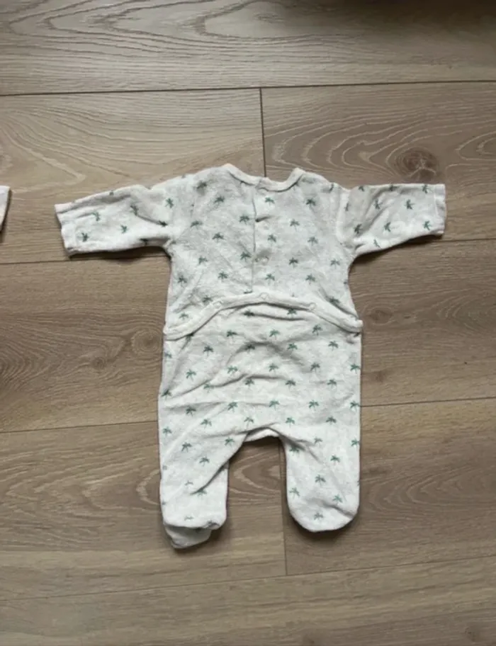 Pyjama velours gemo 2 mois lot de 2 - photo numéro 3