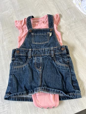 Ensemble bodie + robe en jean 18 mois