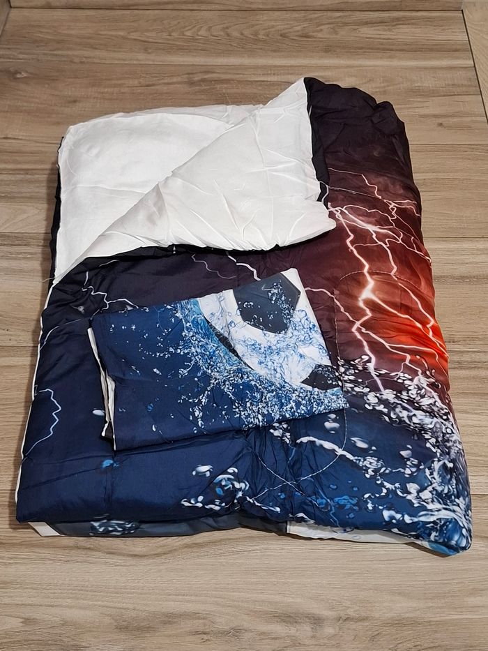 Couette ado enfant couvre lit microfibre football - photo numéro 2