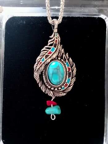 Chaîne + pendentif bohème