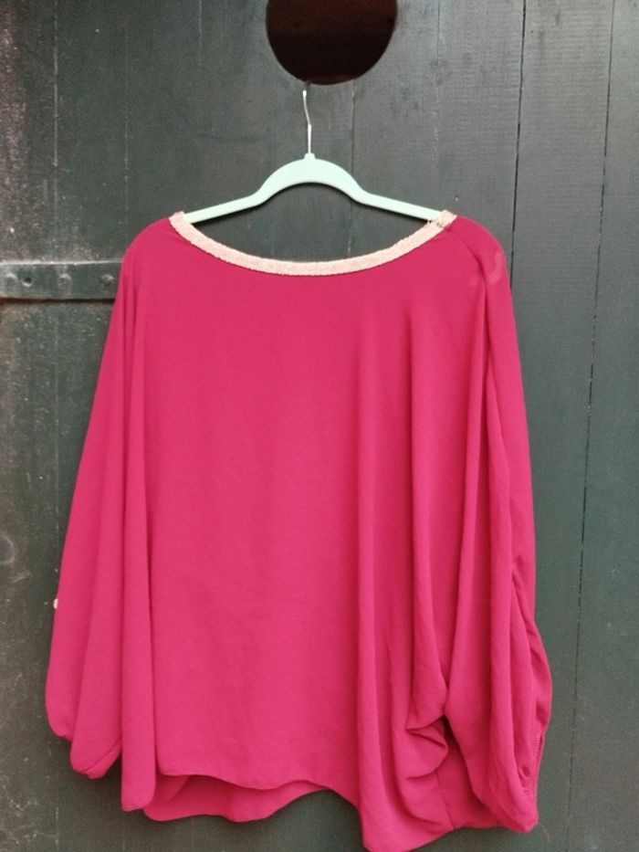 Chemisier rouge ample S/M