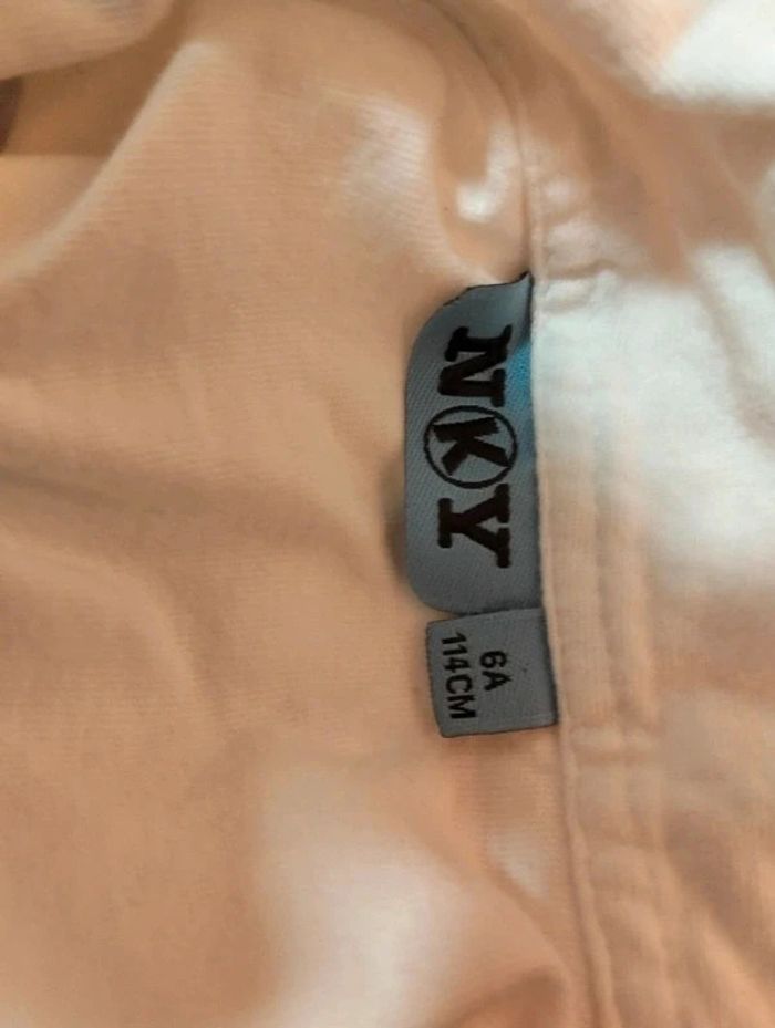 T-shirt mc rose et blanc 6 ans - photo numéro 5