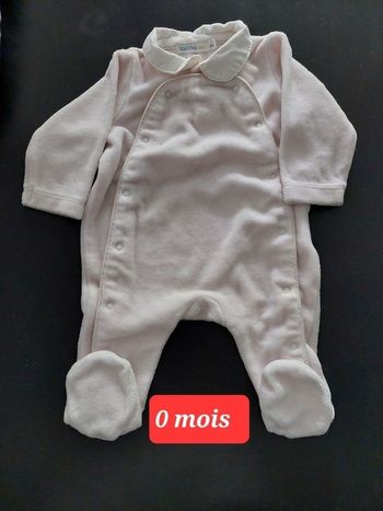 Lot  grenouillères fille 0 mois