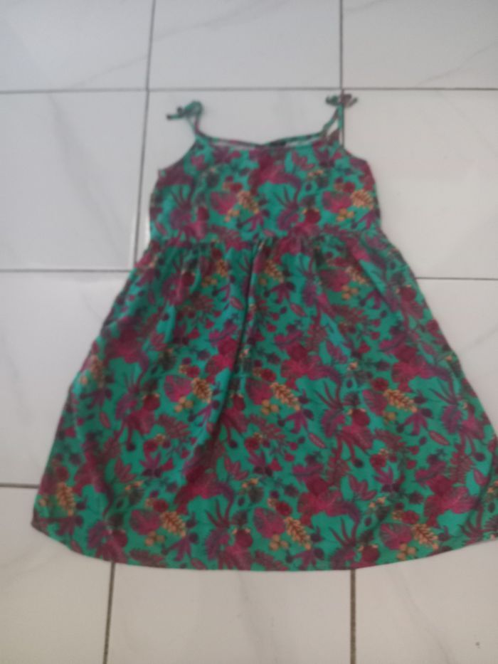 Robe d ete fille a bretelle taille 12 ans en coton marque kiabi - photo numéro 6