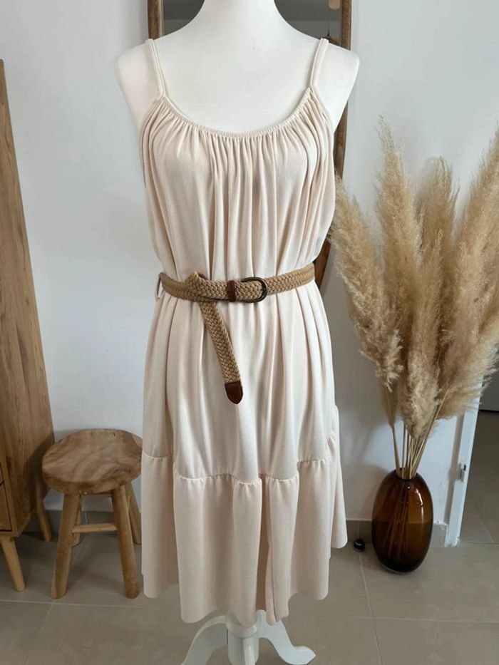 Robe d’été rose pâle/abricot - photo numéro 3
