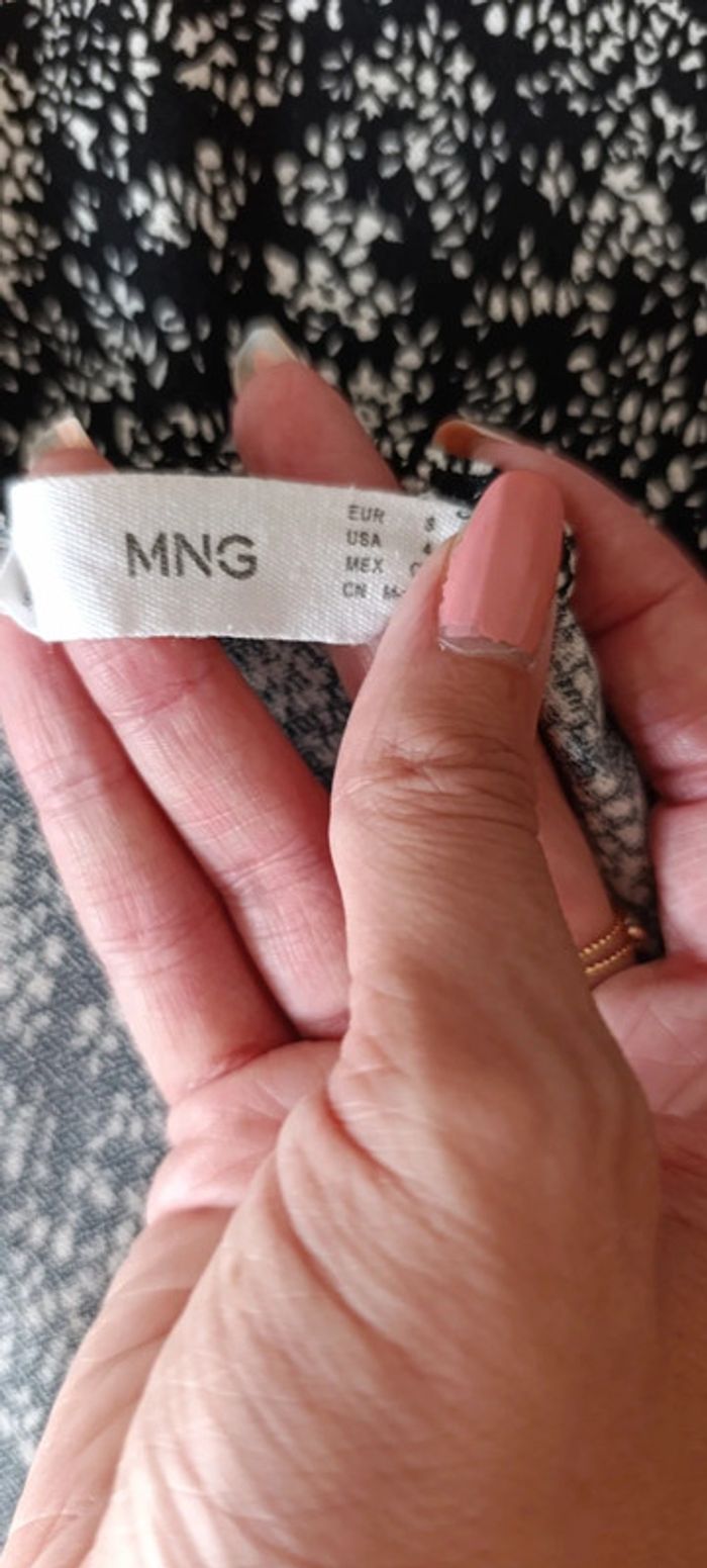 Robe été Mango noire et blanche taille S - photo numéro 5